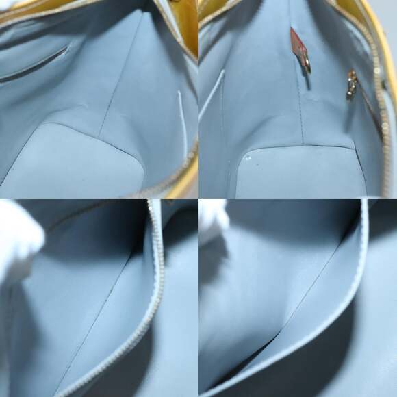 LOUIS VUITTON Monogram Vernis Houston Hand Bag Gris M91053 - Picture 12 of 13